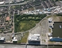 Aerial view of Pacific Quay and Festival Park on the south bank