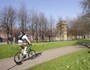 Cycling at Glasgow Green