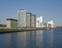 View of the phase 2 completed apartments from the River Clyde