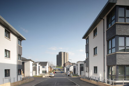 Urban housing at Drysdale Street in Scotstoun