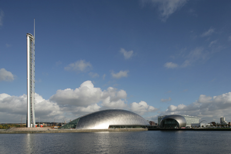 View of Glasgow Science Centre 