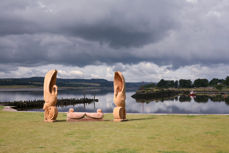 Commissioned sculptures at Bowling Basin