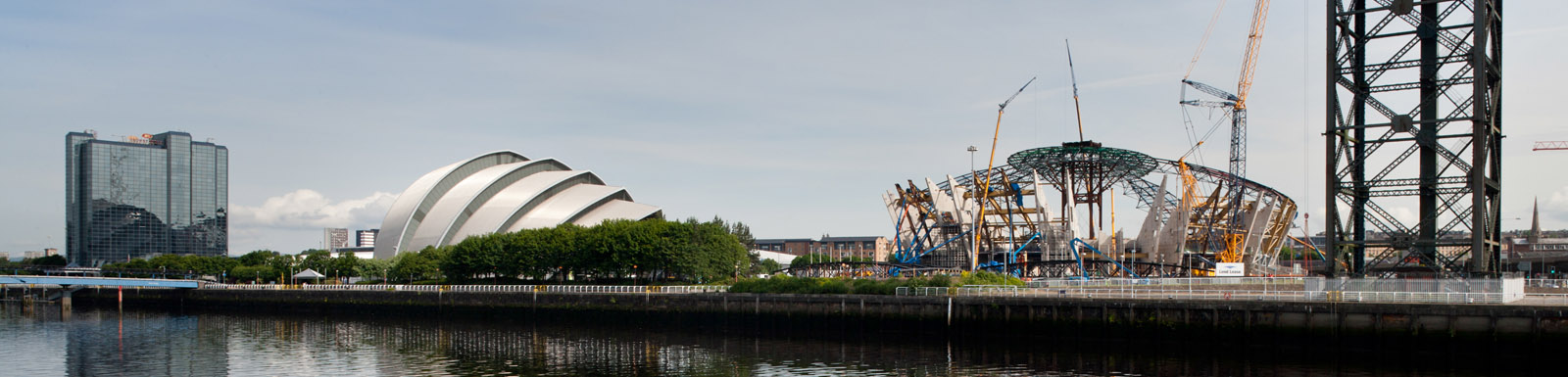 View showing construction of the new SSE Hydro