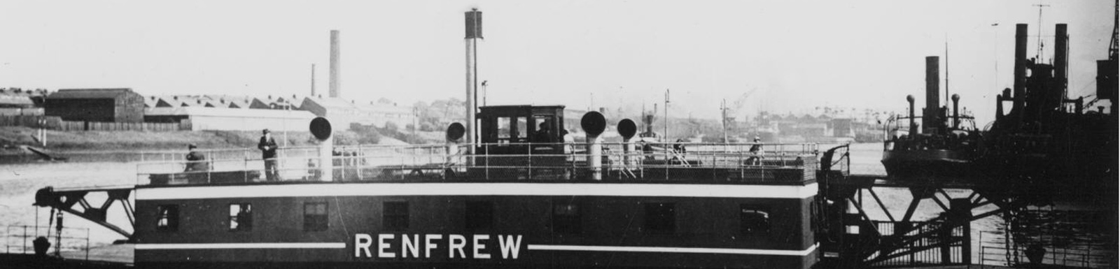 The Renfrew Ferry of old, image courtesy Culture & Sport Glasgow/Mitchell Library