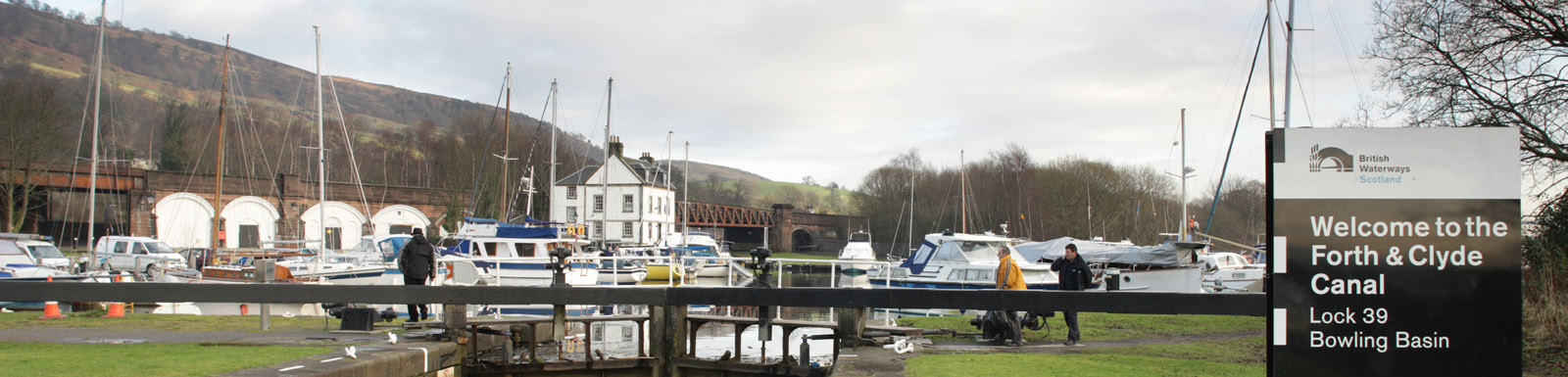 The last lock on the Forth and Clyde Canal at Bowling