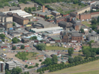 Aerial view of the Barras, just north of Glasgow Green