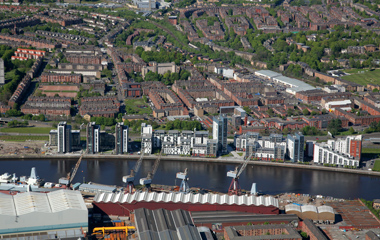 Glasgow Harbour across river from BVT Surface Fleet